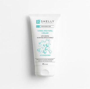 Крем для рук та нігтів з кератином, сріблом і екстрактом арніки Shelly 45 мл 31843 фото