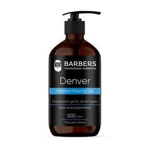 Гель для гоління Barbers Denver 500 мл 31717 фото