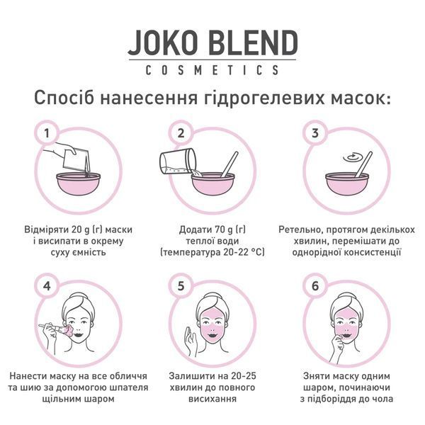 Маска гідрогелева Bourbon Rose Joko Blend 20 г 31485 фото