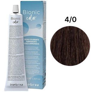 Крем-фарба INEBRYA Bionic без аміаку 4/0 Каштановий 100 мл 1006103 фото