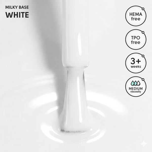 Кольорова база Milky Base Shelly 12 мл 34058 фото